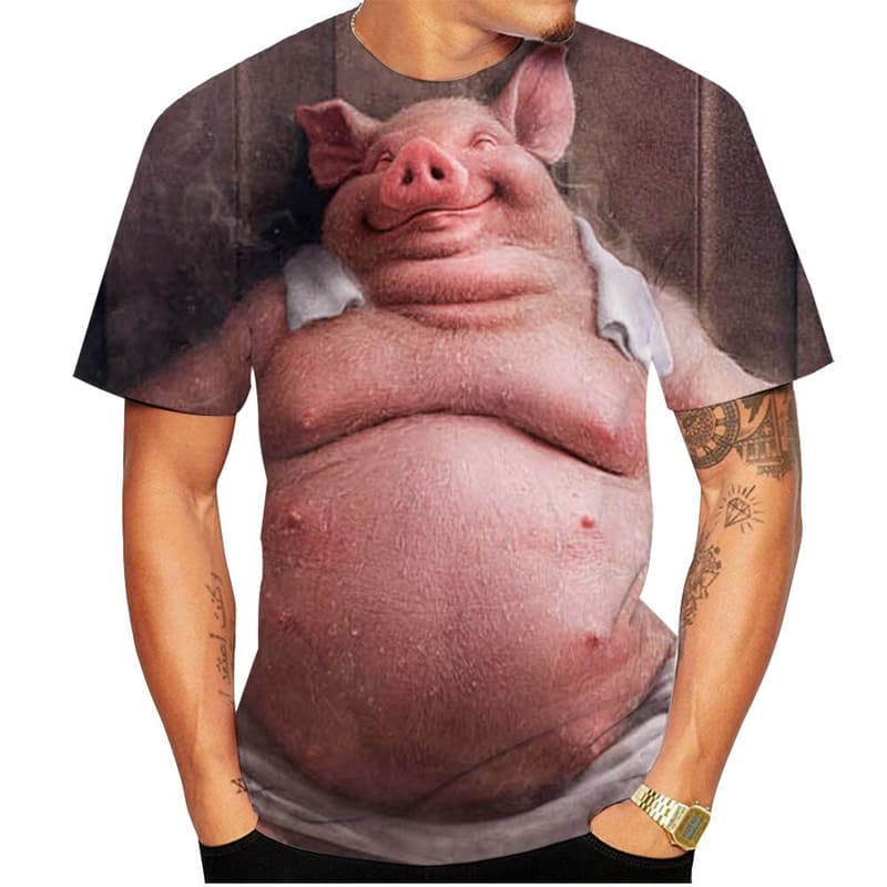 T-Shirt Porc Heureux